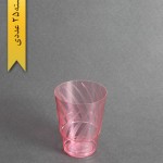 لیوان طرحدار رنگی اسپشیال220cc- قرمز-کوشا