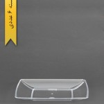 بشقاب میوه خوری چهارگوش شفاف لوکس -کوشا