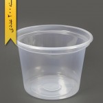 سطل ماستی شفاف 2700cc pp -احدی