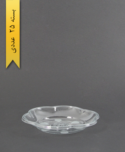 پیش دستی گلبرگ شفاف - ظرف یکبار مصرف مهرپارسا - MP