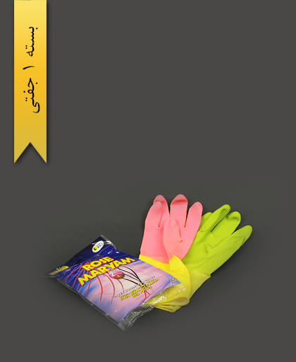 دستکش l ساق کوتاه دو رنگ رز مریم - حریر ایران