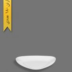 بشقاب غذا خوری سه گوش لونا سفید - ظروف یکبار مصرف کوشا