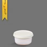 کاسه خورشتی گیاهی 300 با درب - ظروف گیاهی یکبار مصرف آملون