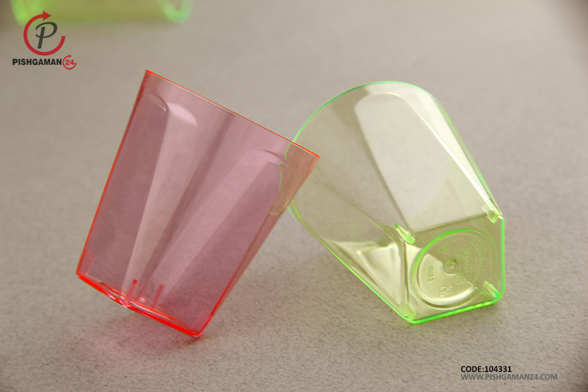 لیوان چهار گوش لوکس 50 رنگی - کوشا ( کارتن 800 عددی ) - تصویر 4