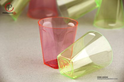 لیوان چهار گوش لوکس 100 رنگی - کوشا ( بسته 20 عددی ) - تصویر 3