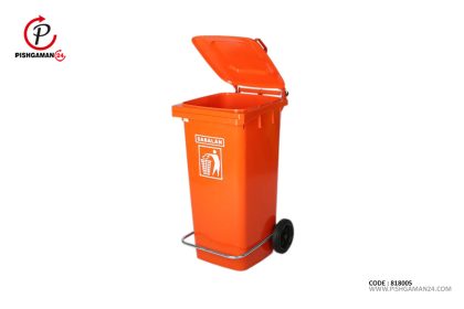 مخزن زباله 120 لیتری کد 202/1 - مصنوعات پلاستیکی سبلان پلاستیک