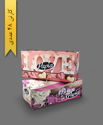 دستمال جعبه‌ای 150 برگ دولا - محصولات یکبار مصرف پاپیا