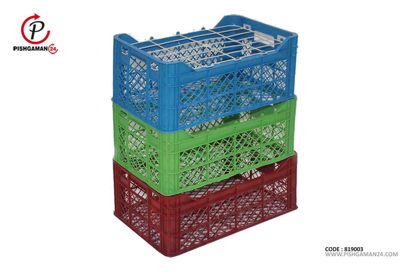 سبد میوه پلاستیکی 12kg کد A - نویان پلاست