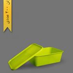 ظرف مایکروویو M1500 با درب - ظروف یکبار مصرف طب پلاستیک