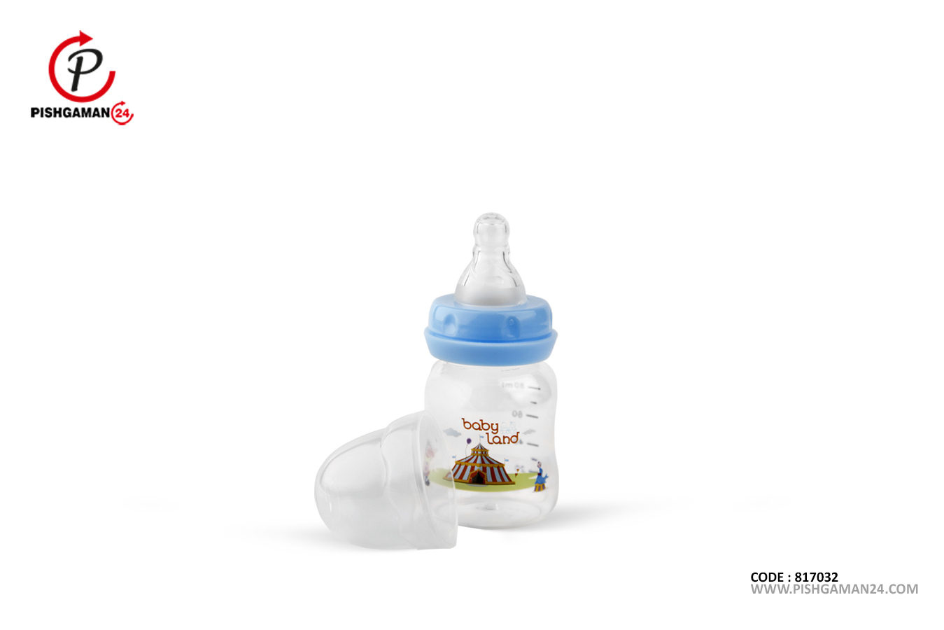 شیشه شیر خوری 80ml کلاسیک فندقی 239 - بی بی لند baby land