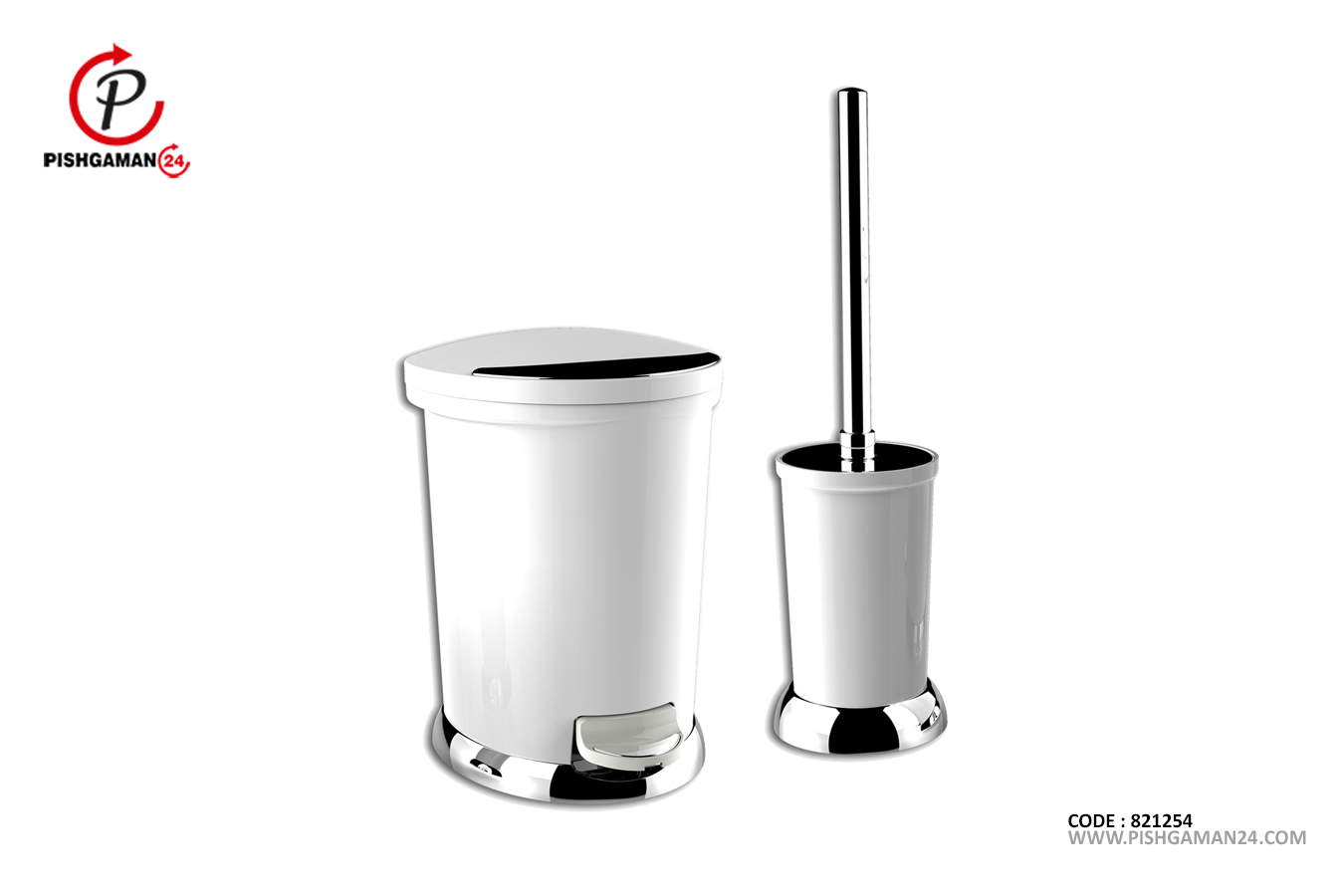 سطل و برس کد 4275 مدل ساتين - سنی پلاستیک
