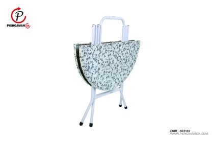 میز گرد تاشو 90×90 کد 1123 پایه فلزی - طلوع پلاستیک