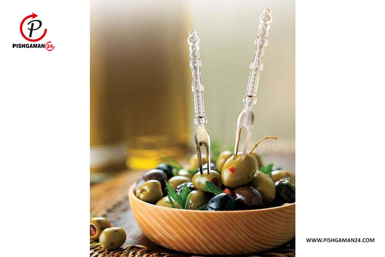 چنگال زیتون و خرما کد 1480 - لیمون