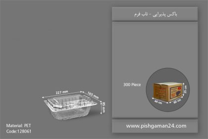 باکس پذیرایی - ظروف یکبار مصرف تاب فرم