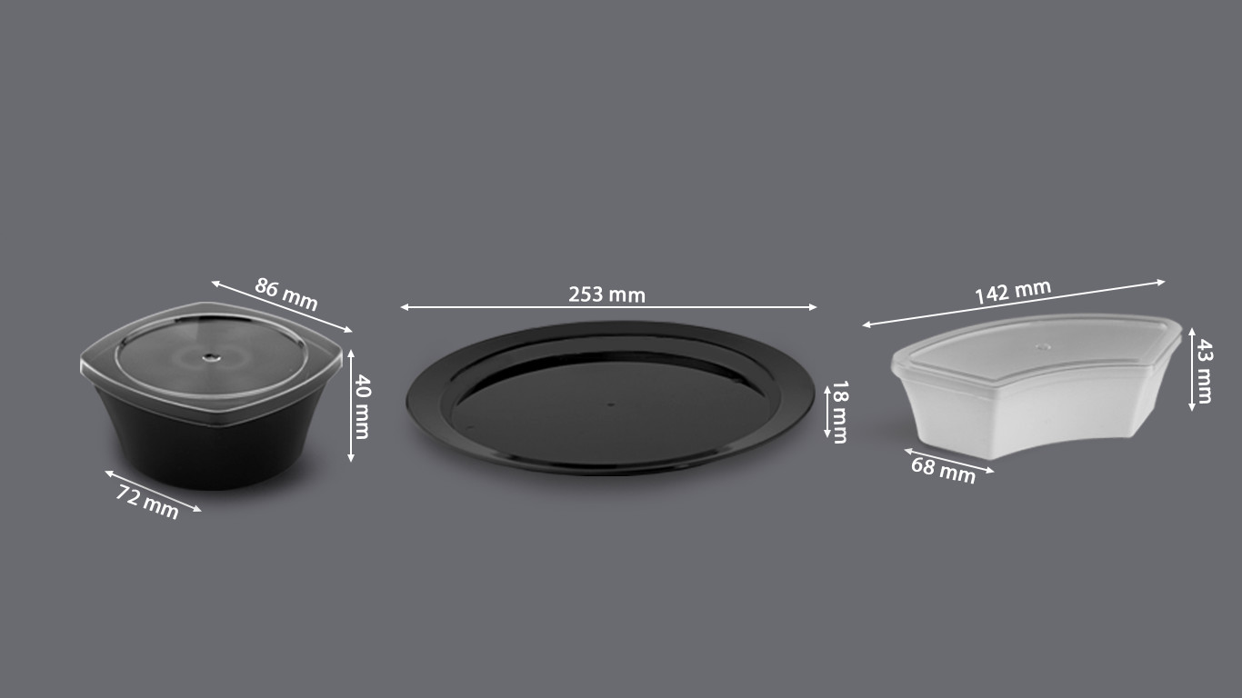 پک ماهور 201 مشکی - ظرف یکبار مصرف برنا
