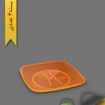پیش دستی میوه خوری کلاسیک رنگی بلک لایت کد 822 - ظروف یکبار مصرف کوهسار