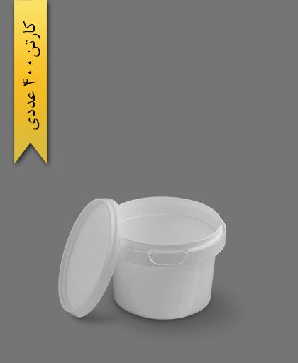سطل ماکروویو 300cc سفید - ظروف یکبار مصرف پولاد پویش