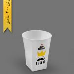 لیوان اکسترا 220cc طرح تاج طلایی - ظروف یکبار مصرف کوشا