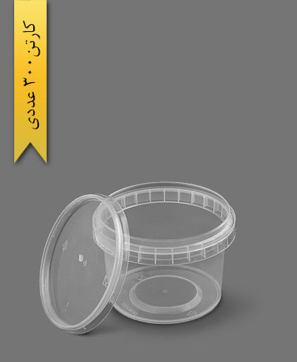 سطل مایکروویو 310cc شفاف - ظروف یکبار مصرف پولاد پویش