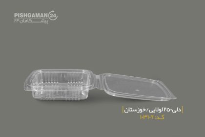 دلی 250 لولایی پلیسا - ظروف یکبار مصرف صنایع پلاستیک خوزستان