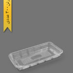 دیس مستطیل 30cm شفاف - ظروف یک‌بار مصرف آذران